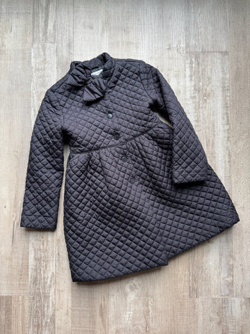 Janie & Jack Black Quilted Coat