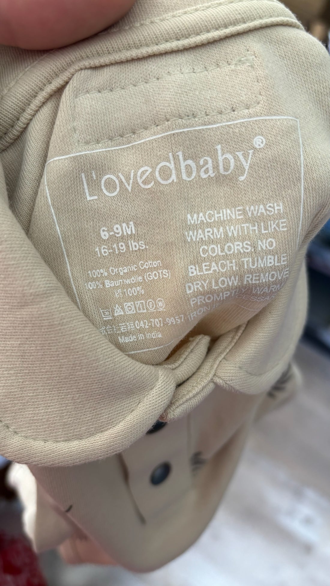 Loved Baby White Leaf Onesie - NEW