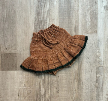 Misha & Puff Rose Gold Wool Skirt