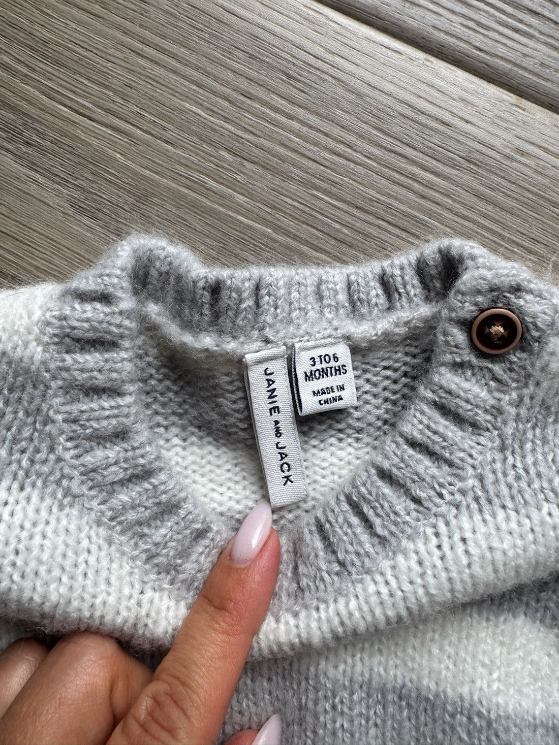 Janie & Jack Grey Knit Set