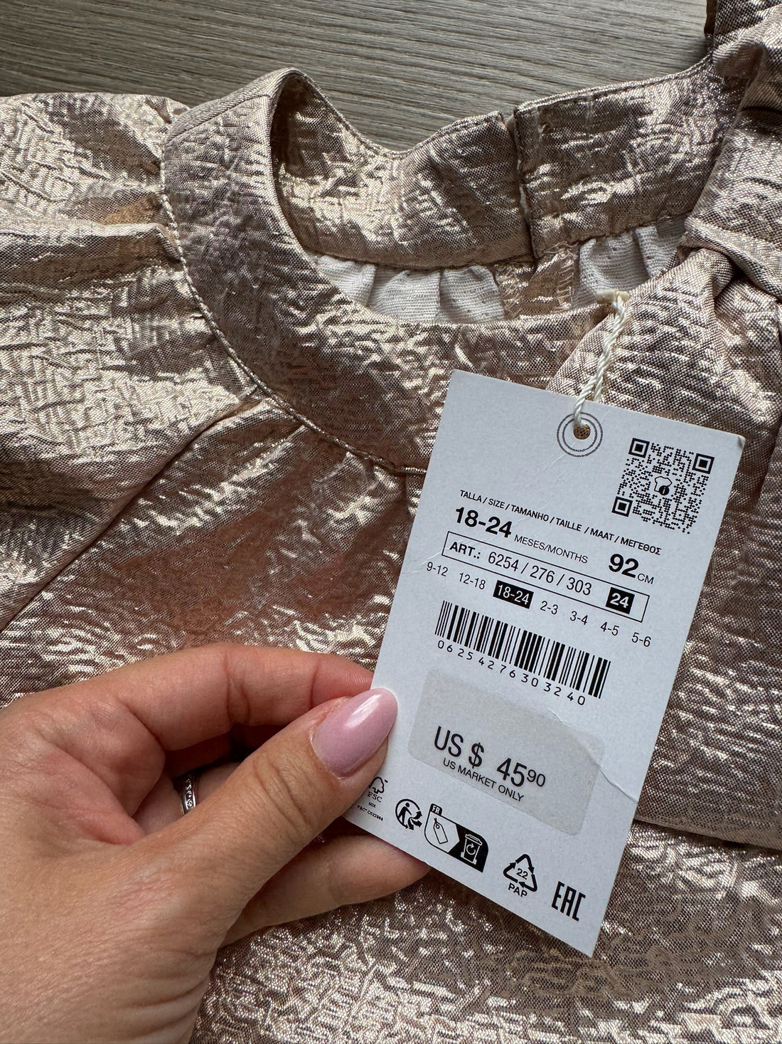 Zara Gold Dress - NEW