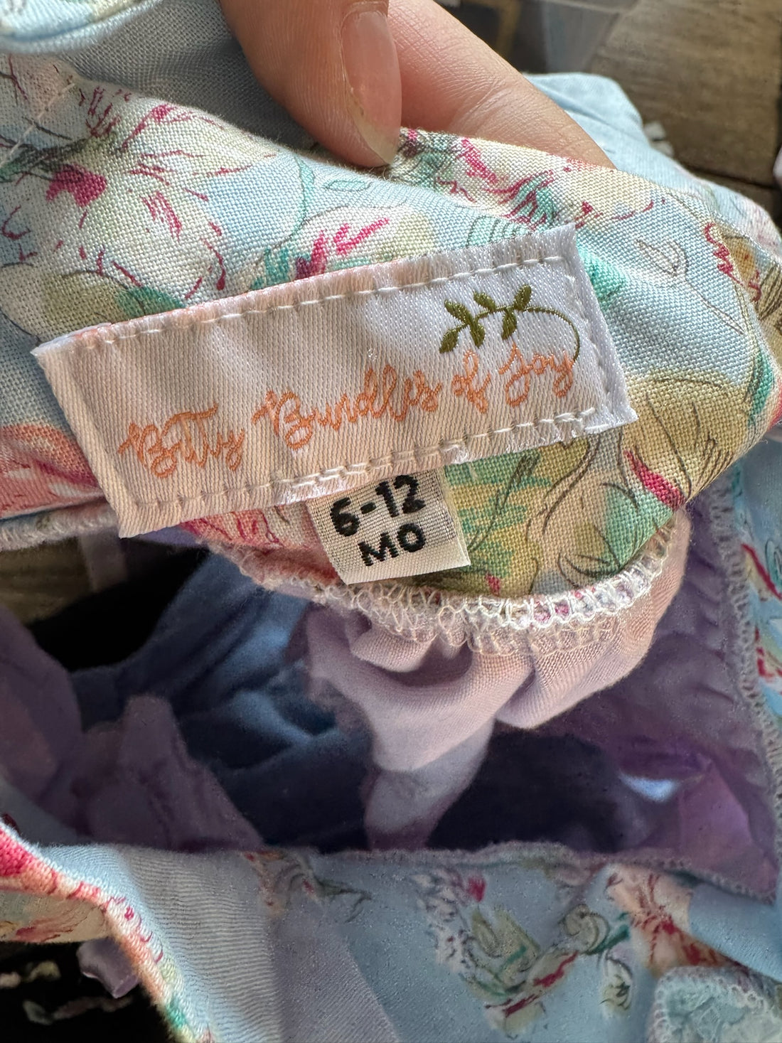 Bitty Bundles of Joy Blue Floral Dress