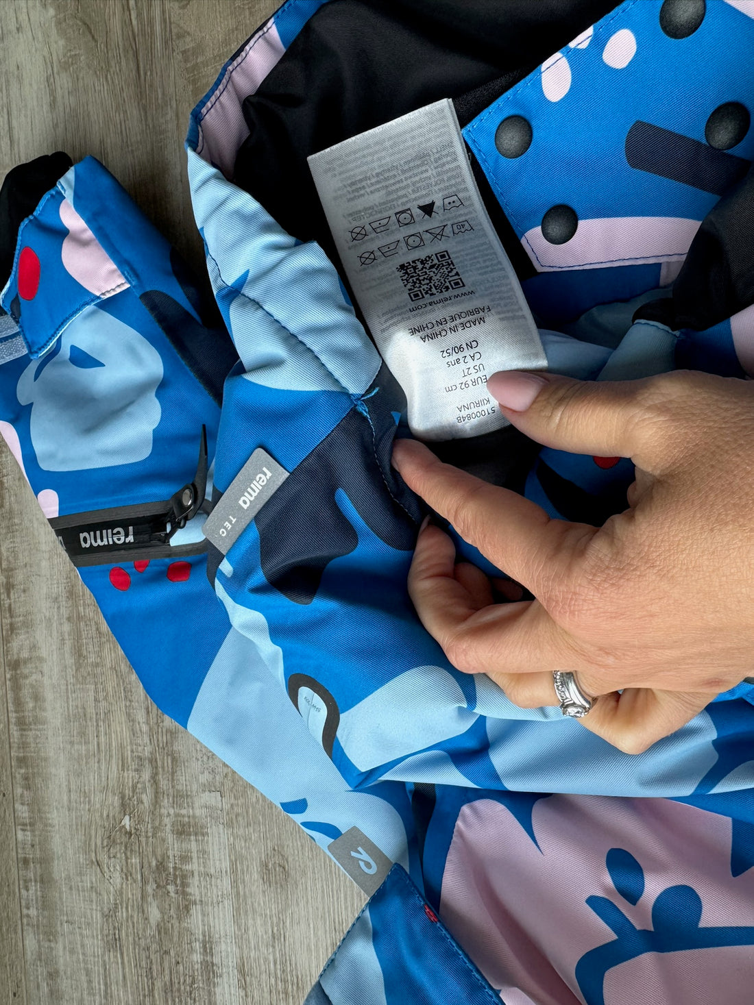 Reima Blue Floral Coat