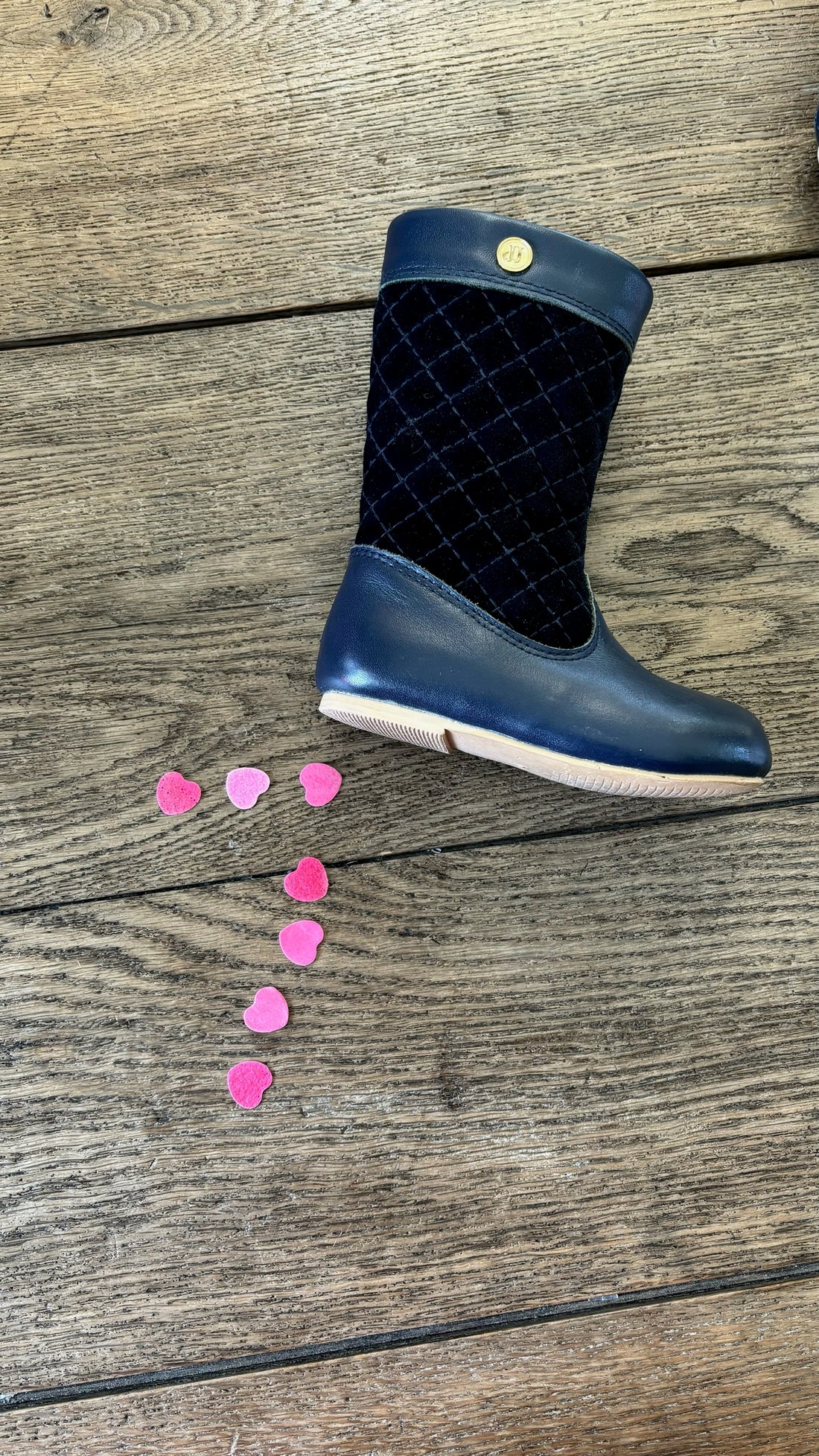 Janie & Jack Navy Boots