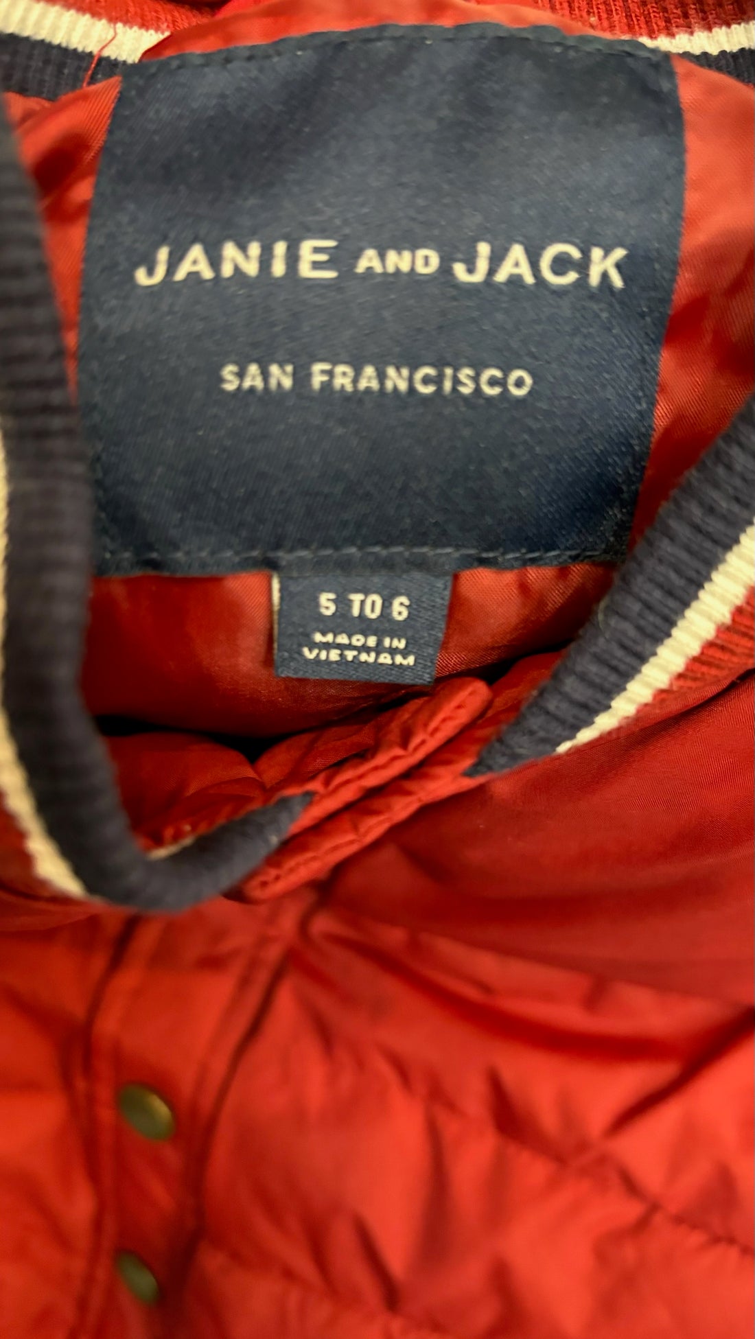 Janie & Jack Red Puffer Vest