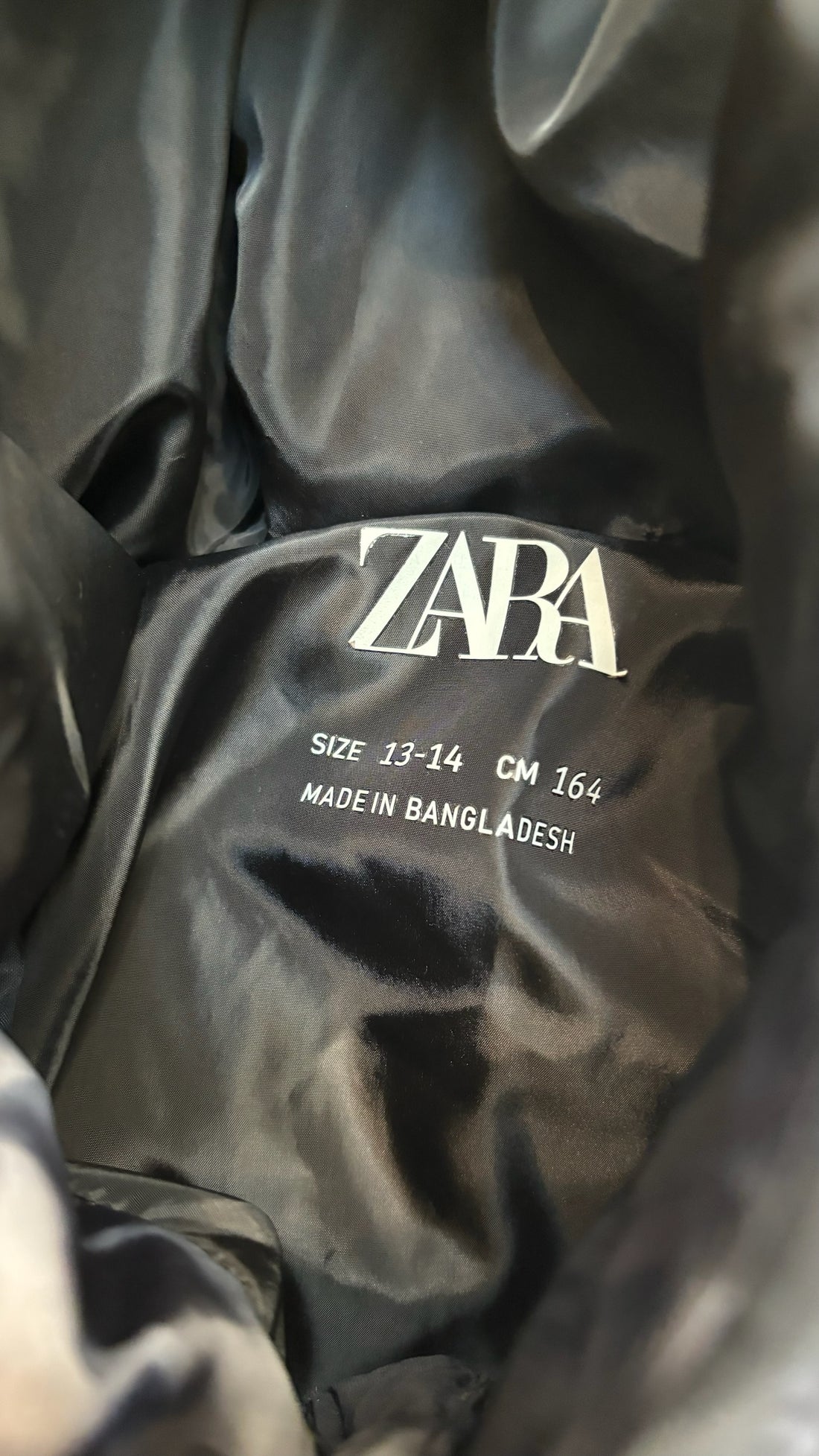 Zara Black Puffer Coat