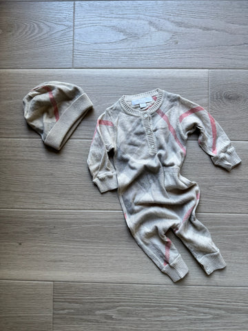 Burberry Knit Romper & Hat