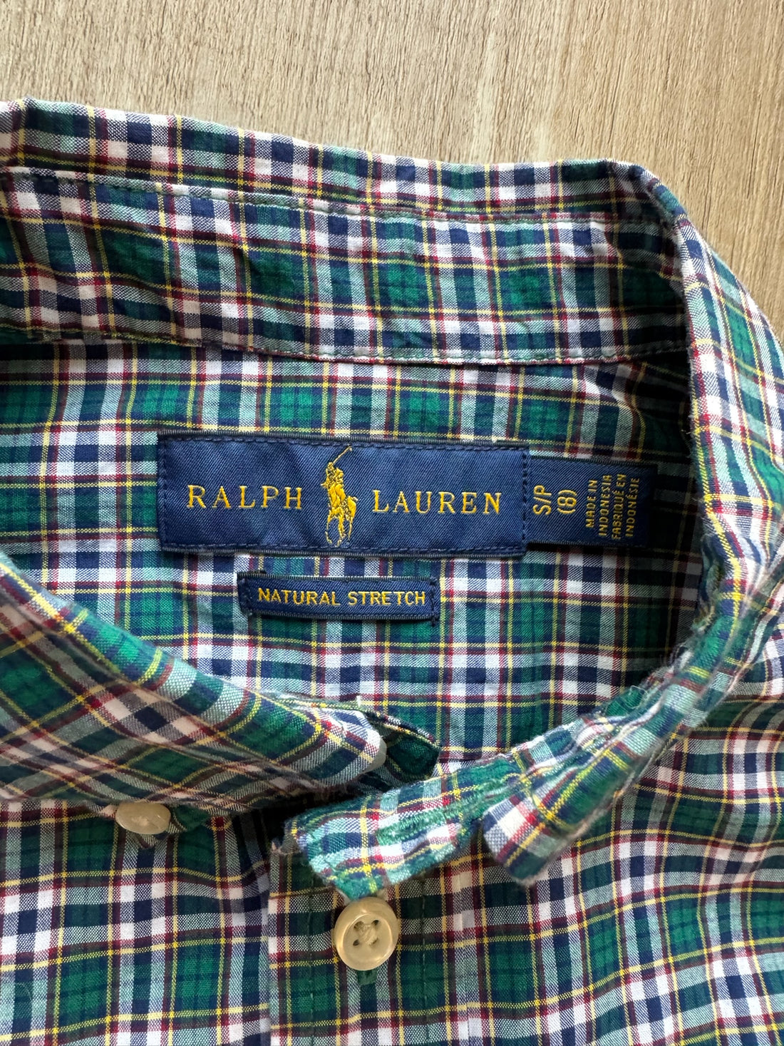 Ralph Lauren Green Plaid Button Down