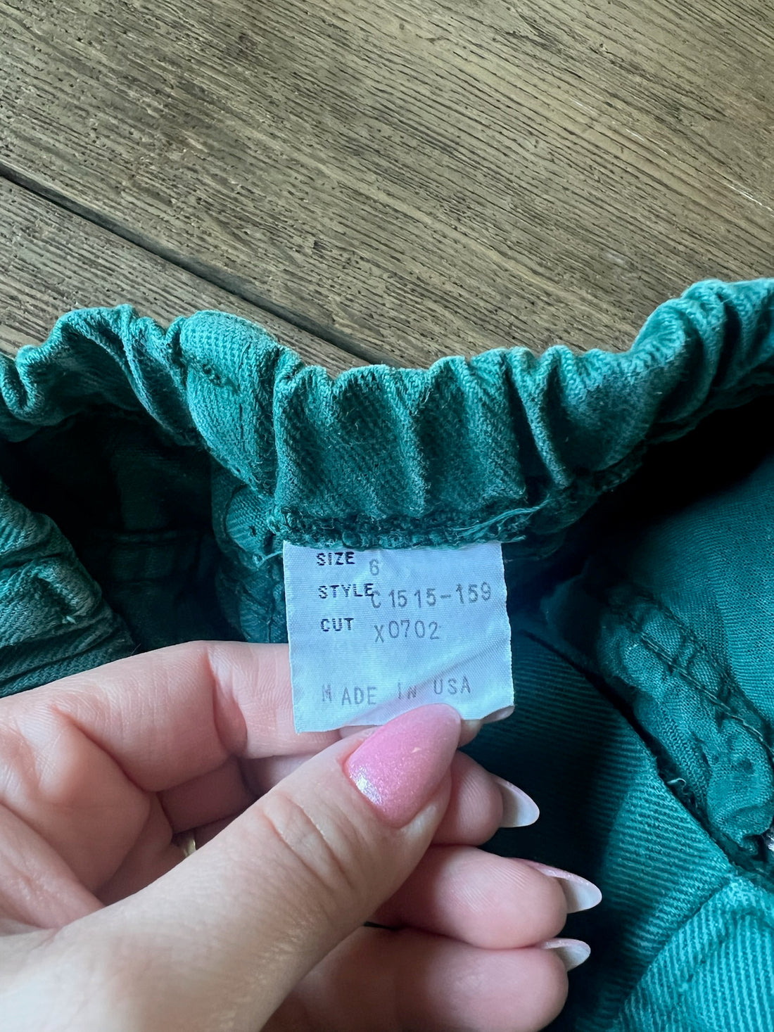 Vintage Green Jeans
