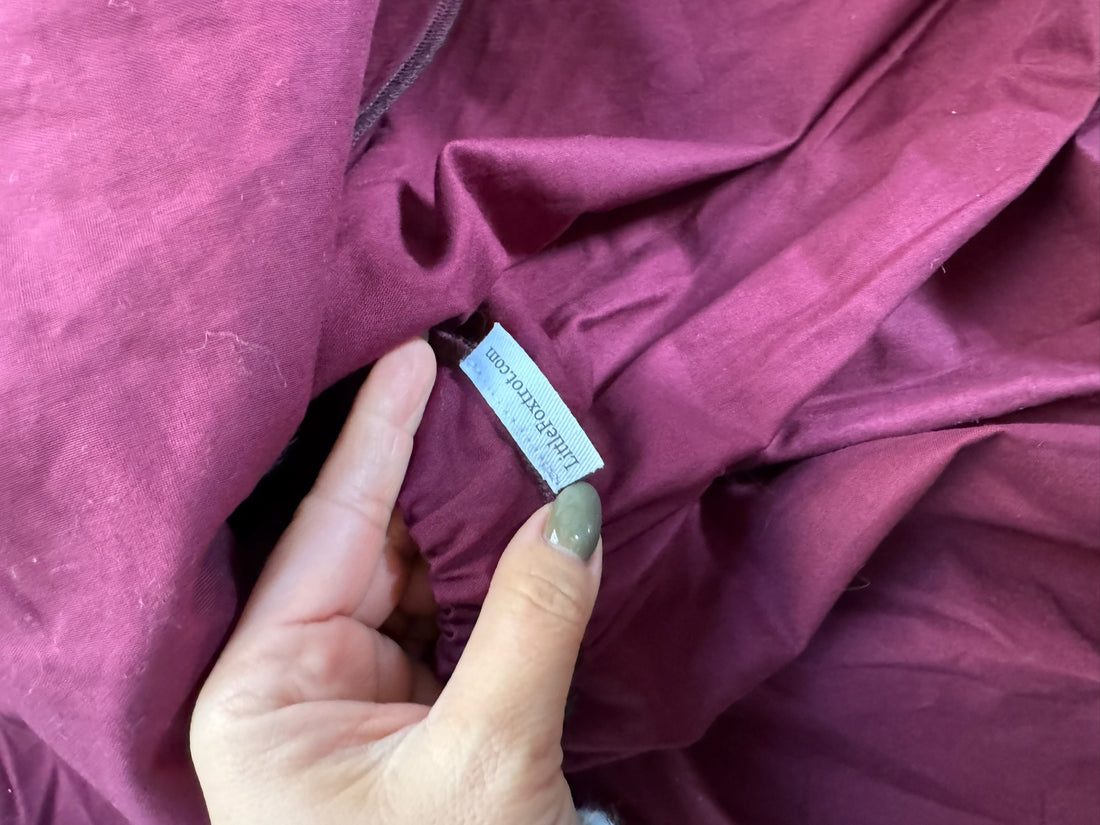 Little Foxtrot Handmade Burgundy Dress