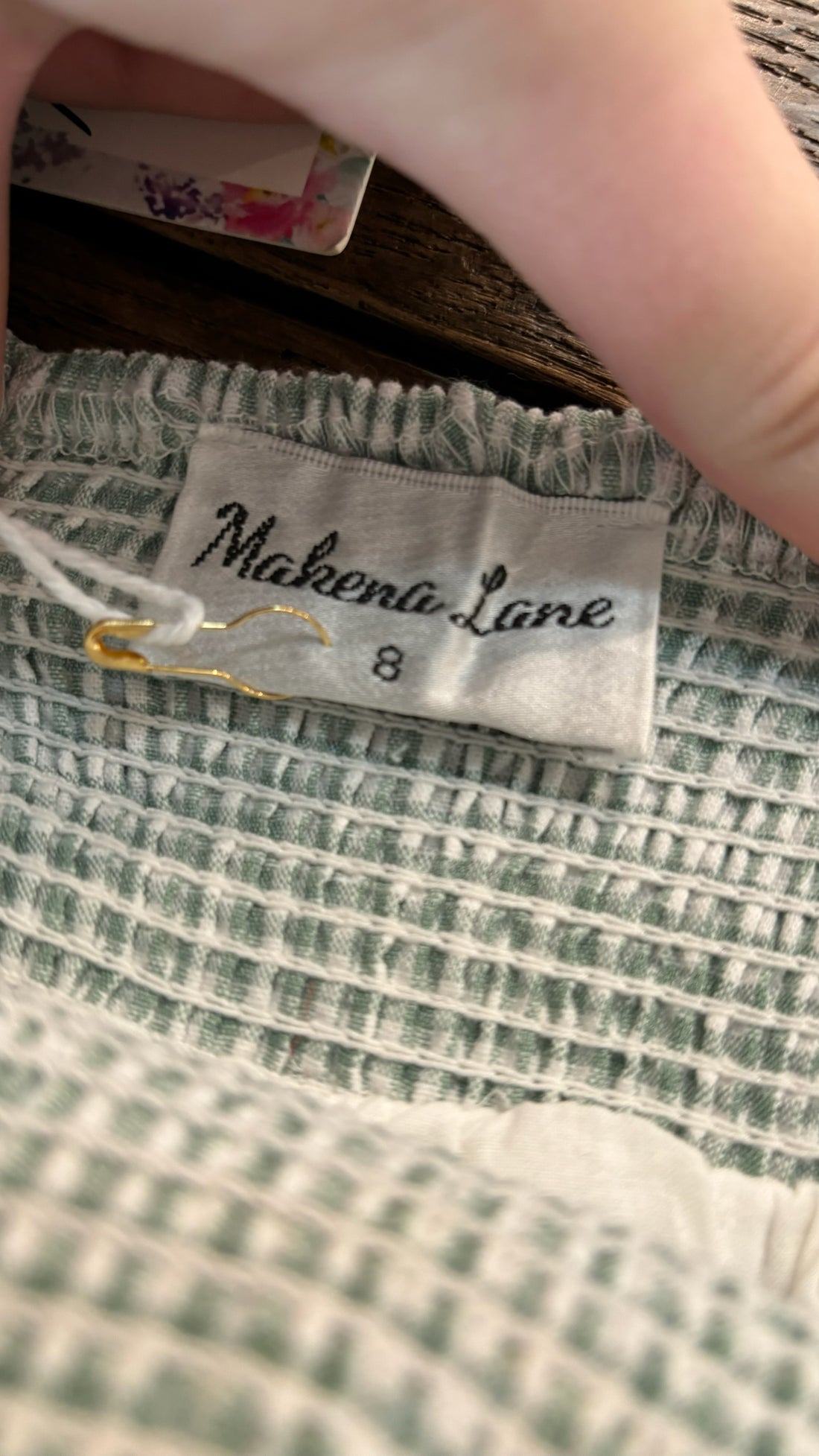 Makena Lane Green/Floral Set - NEW