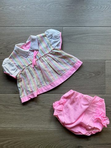 Vintage Pink Striped Set