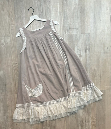 Chasing Fireflies Beige Dress