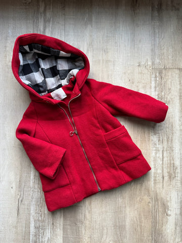 Zara Red Wool Coat AS IS