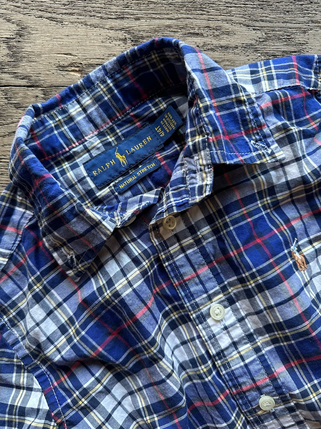 Ralph Lauren Blue Plaid Button Down