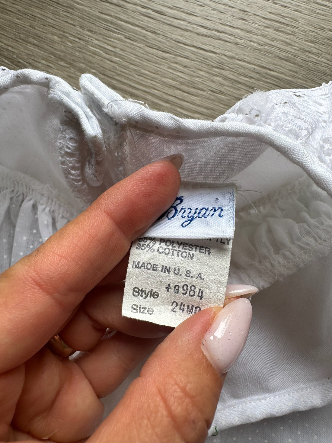 Bryan Vintage White Dress