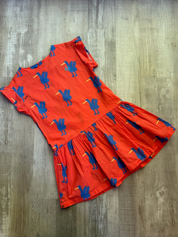 Wynken Orange Bird Dress