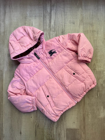 Burberry Pink Puffer Coat