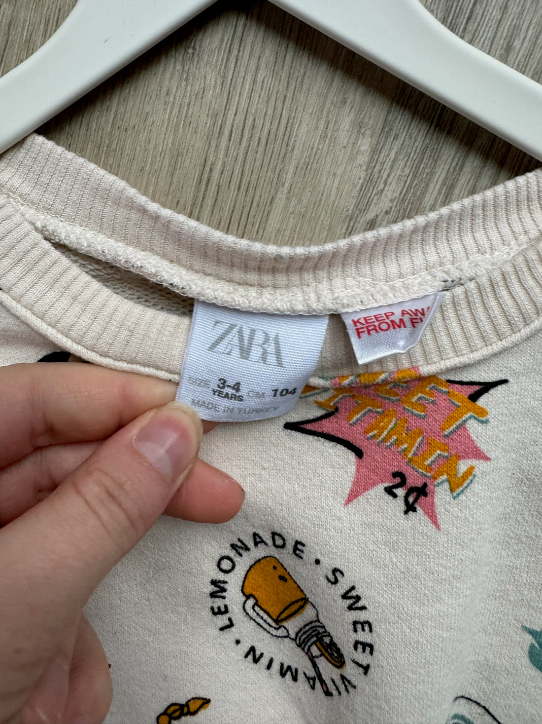 Zara Sweet Lemonade Pullover