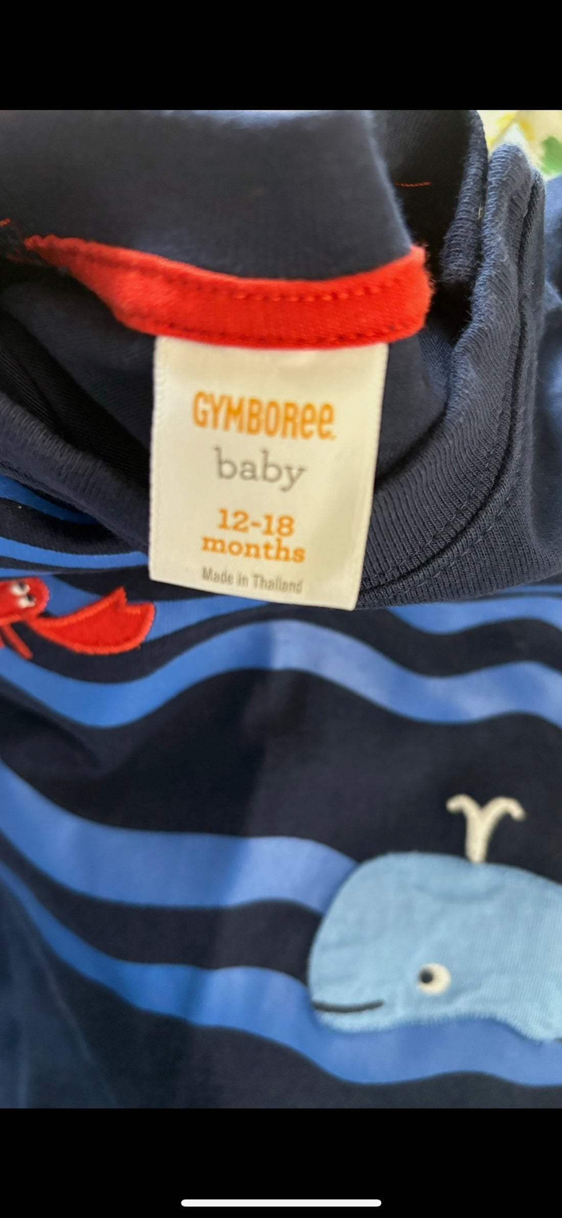 Gymboree Navy Whale Romper