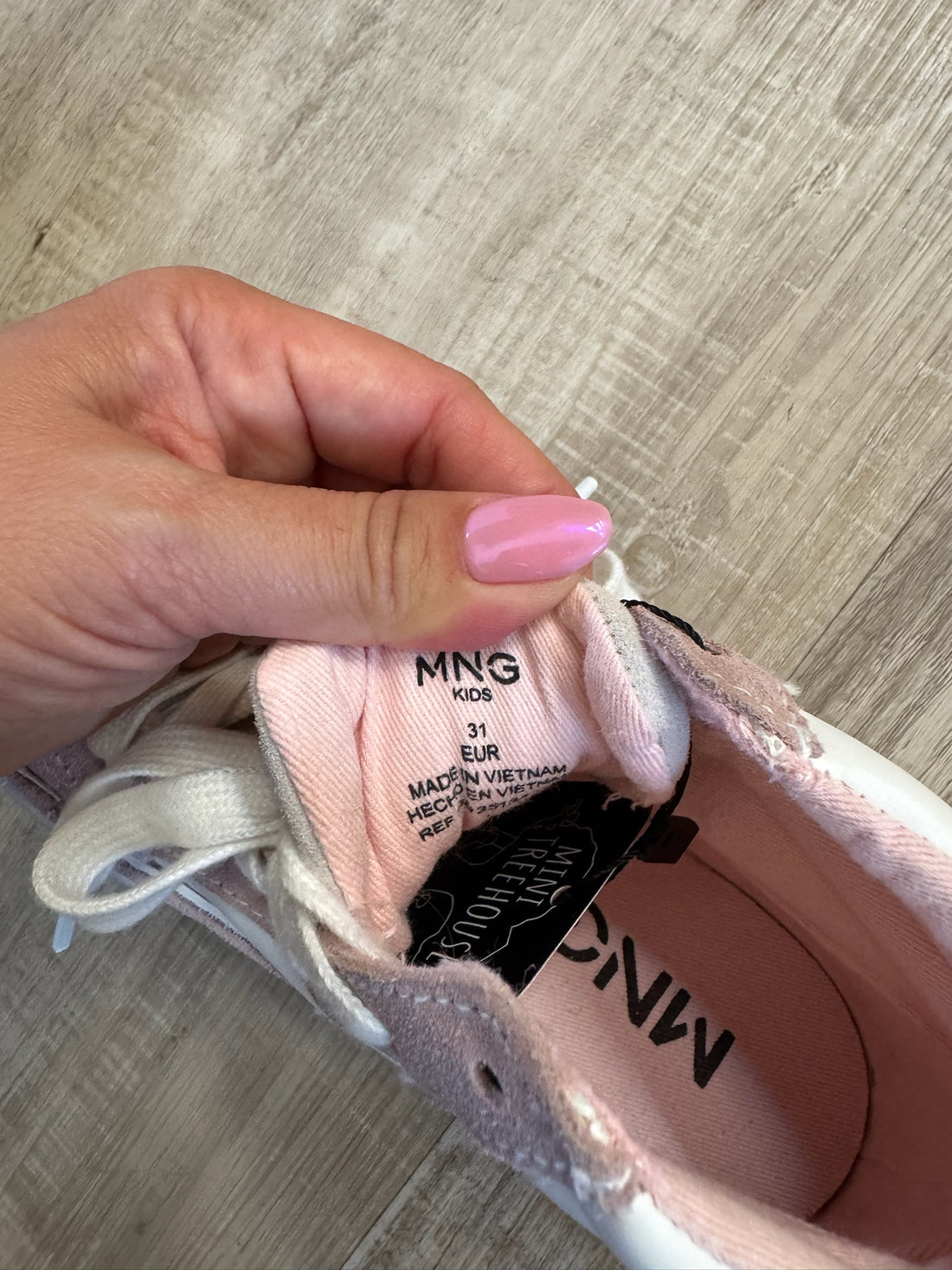 MNG White / Pink Shoes