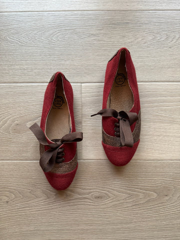 Livie & Luca Burgundy Mary Janes