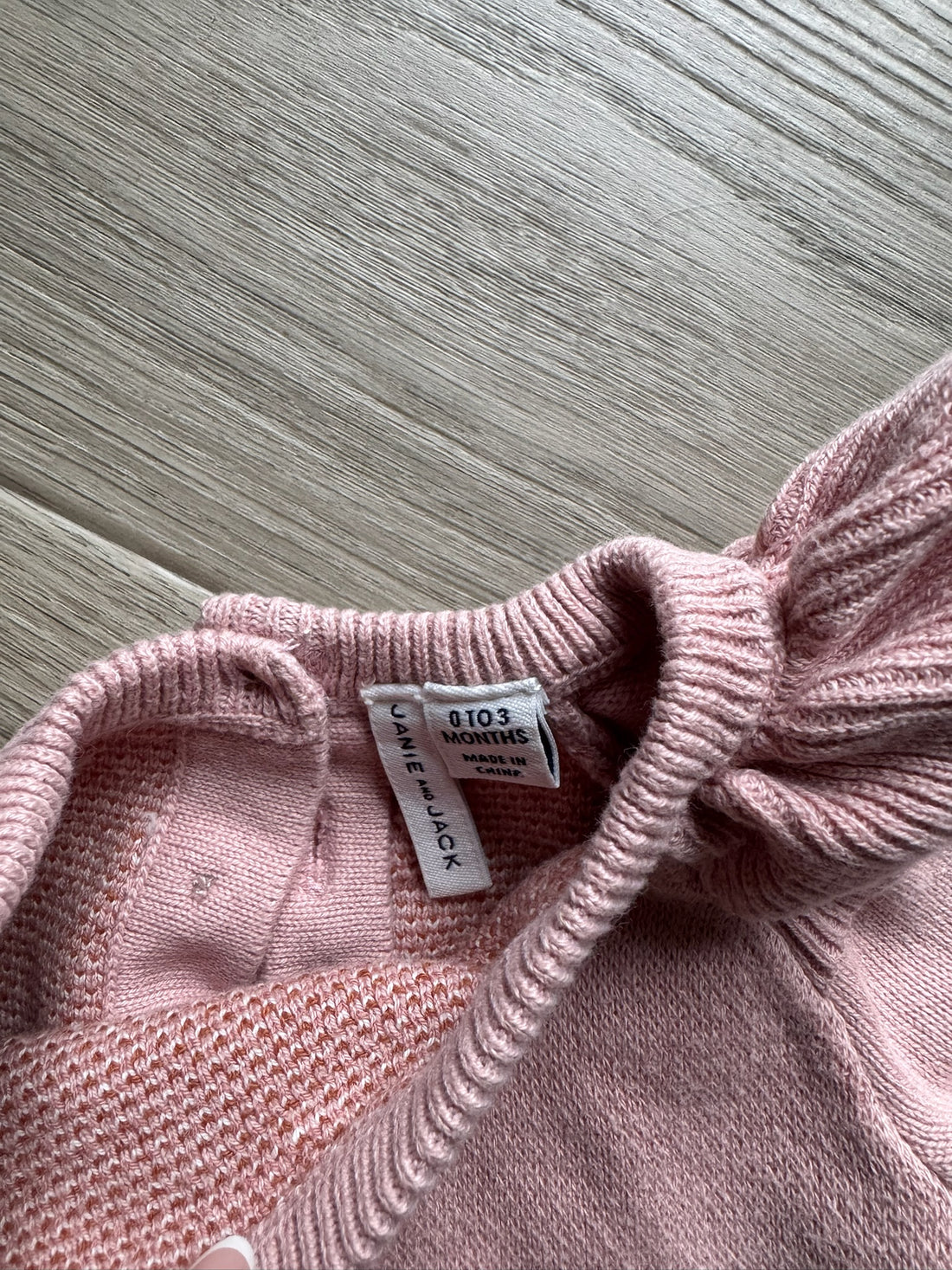 Janie & Jack Pink Swan Knit Set