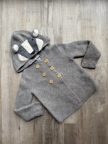 Boden Grey Knit Cardigan