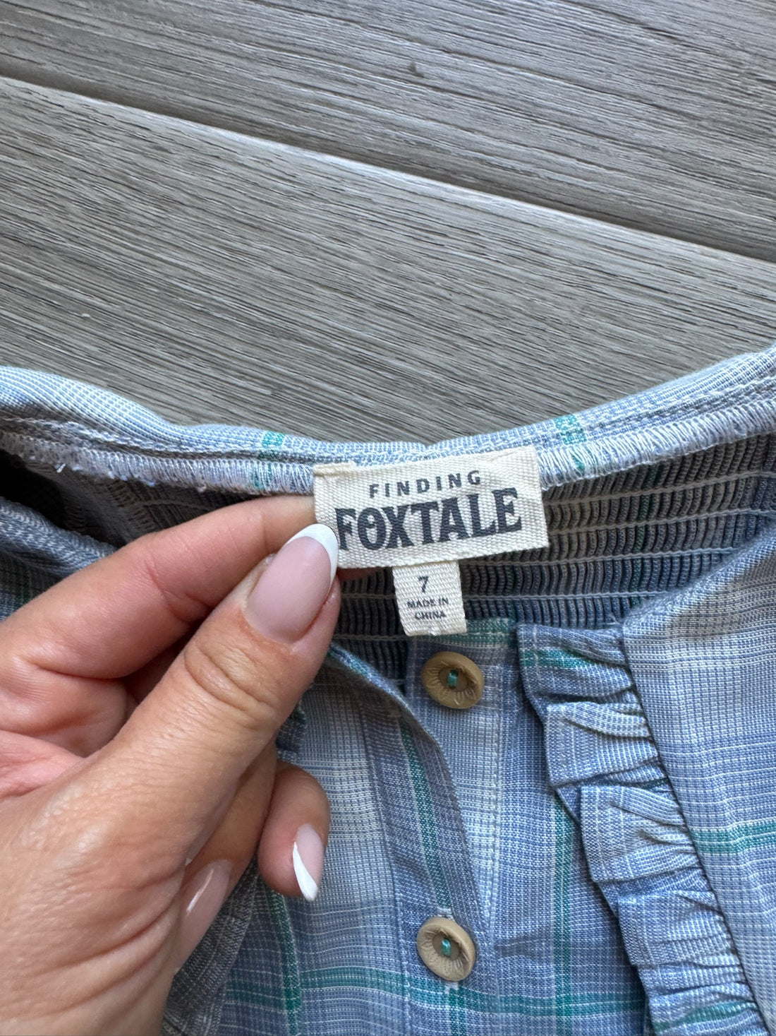 Finding Foxtales Blue Top