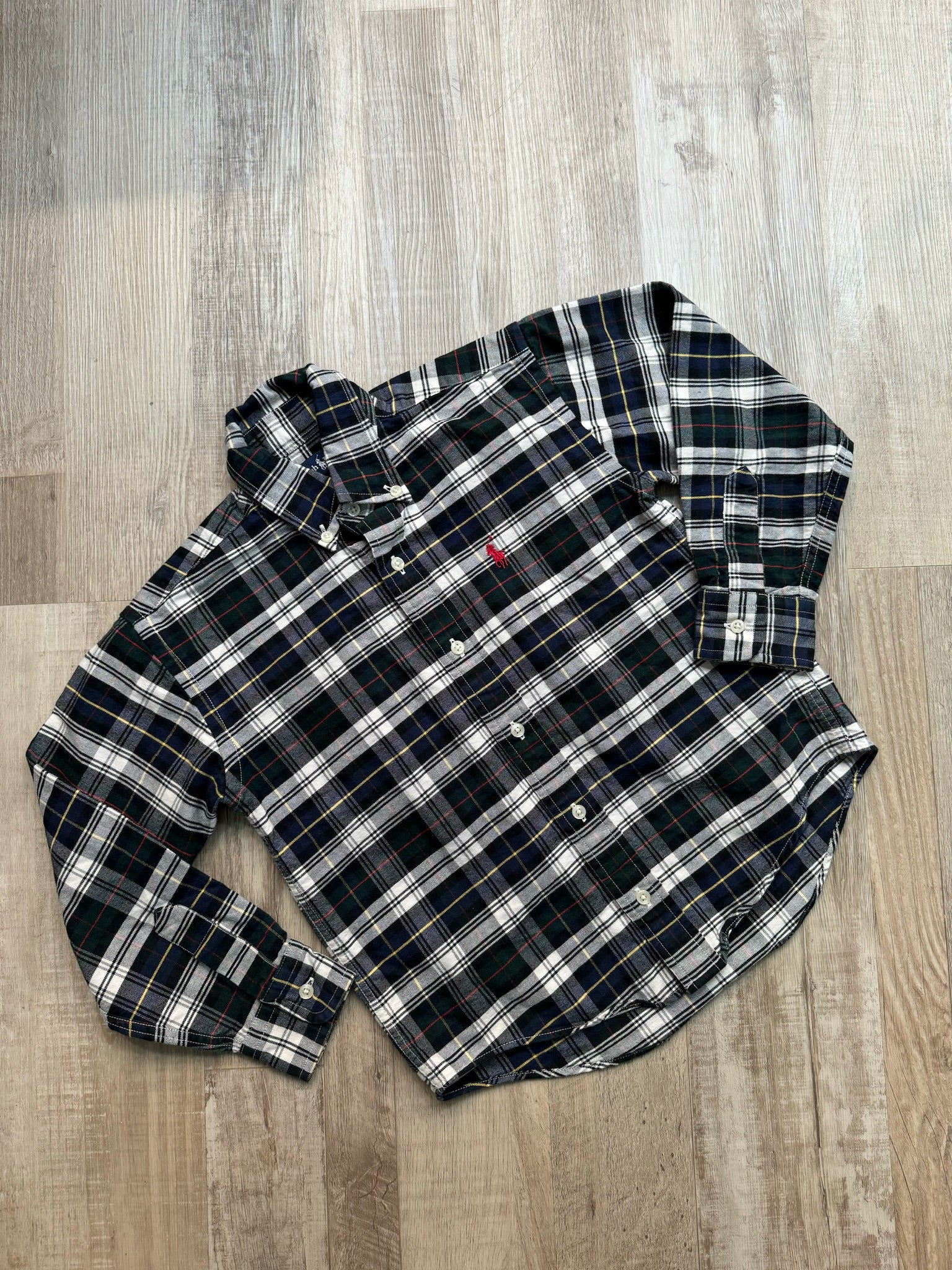 Ralph Lauren Navy Plaid Button Down