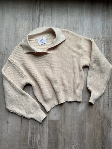 Zara Cream Knit Sweater
