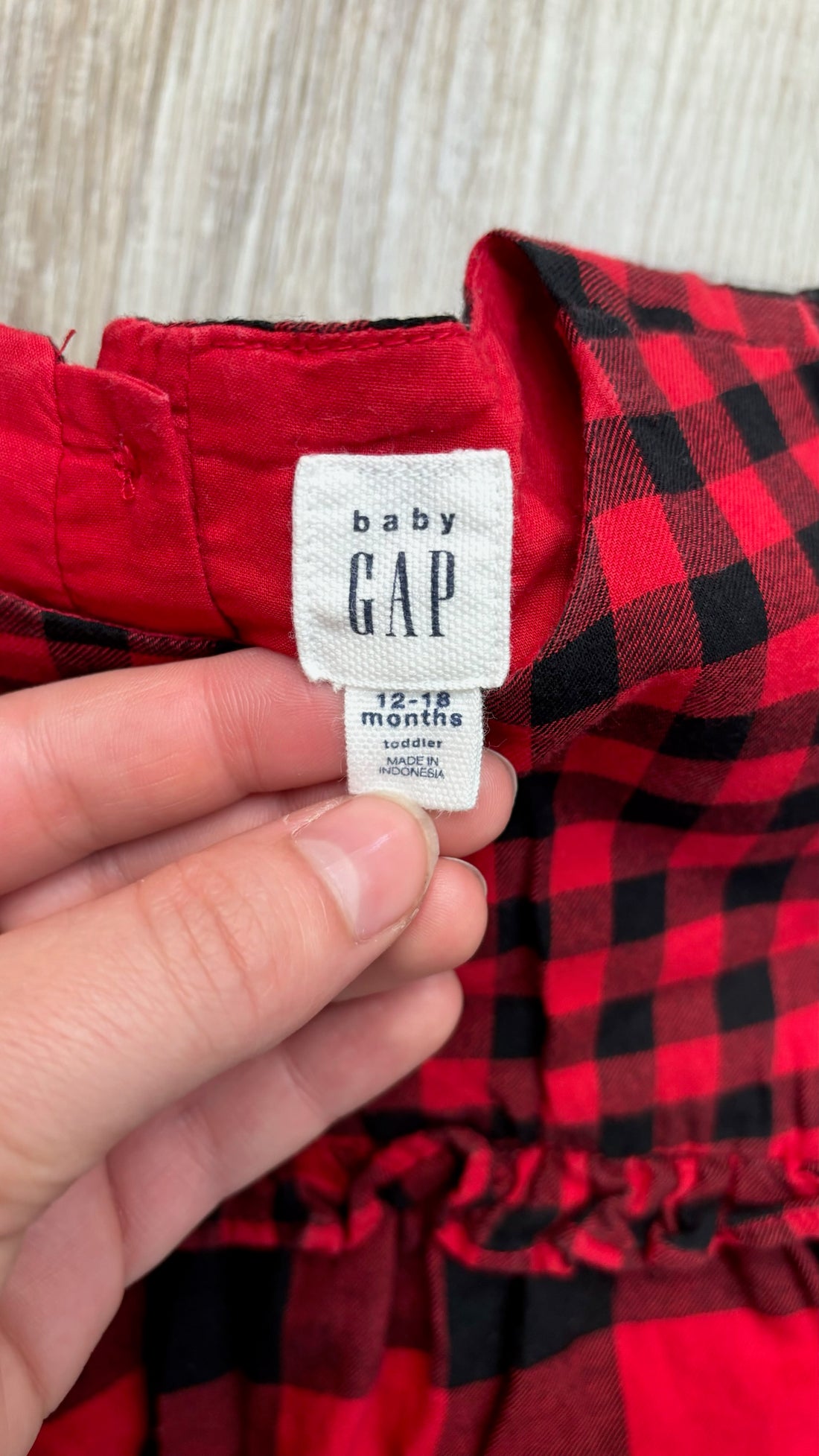 Gap Red Plaid Dress