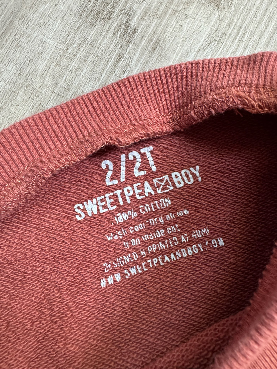 Sweet Pea Rust Pullover