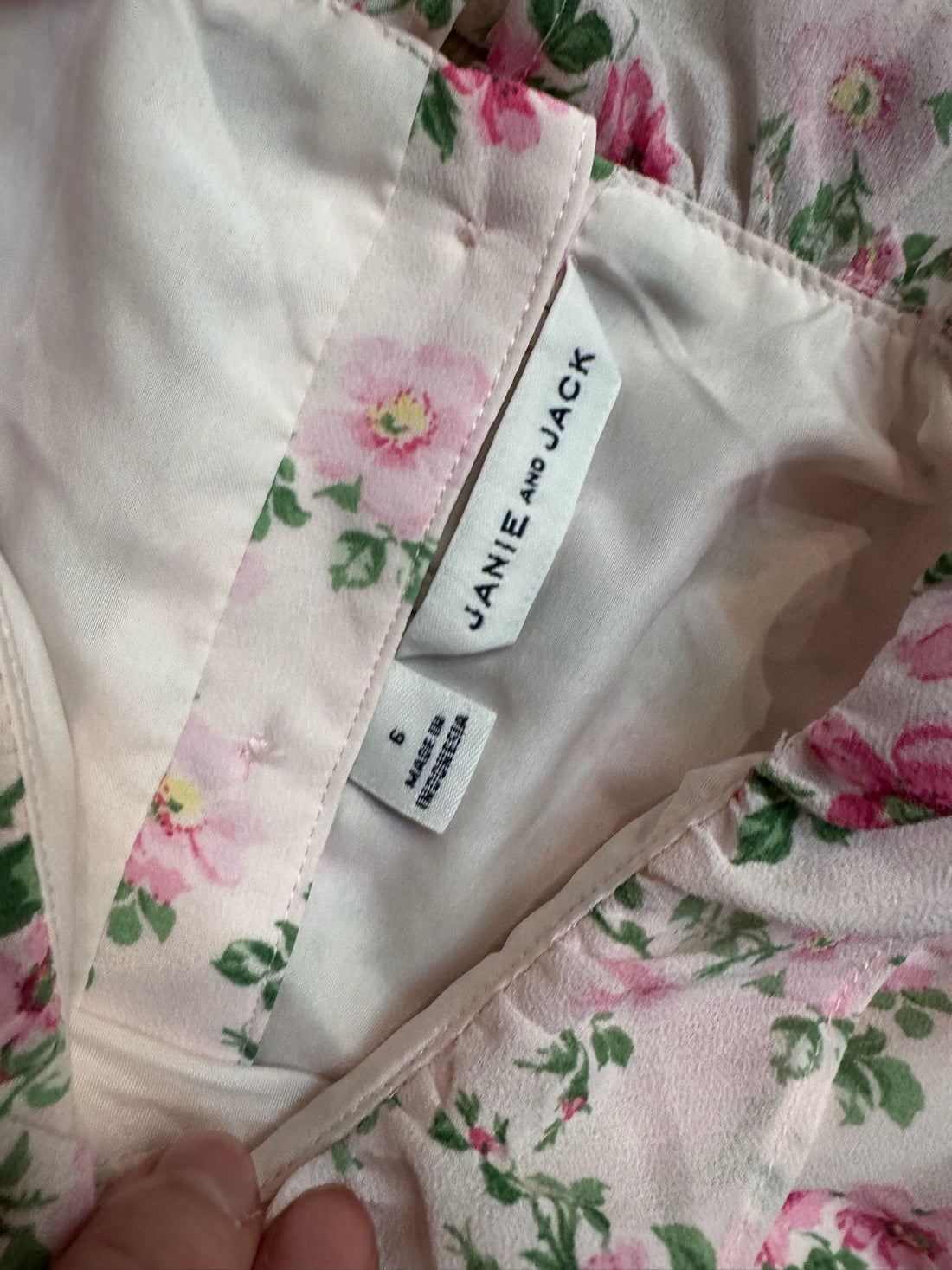 Janie & Jack Pink Floral Romper