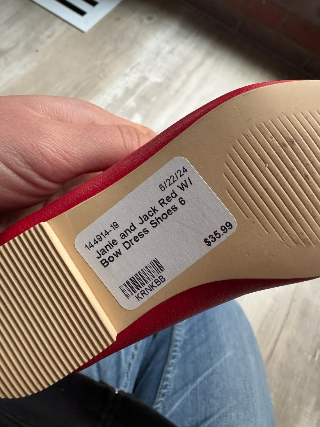 Janie & Jack Red Flats