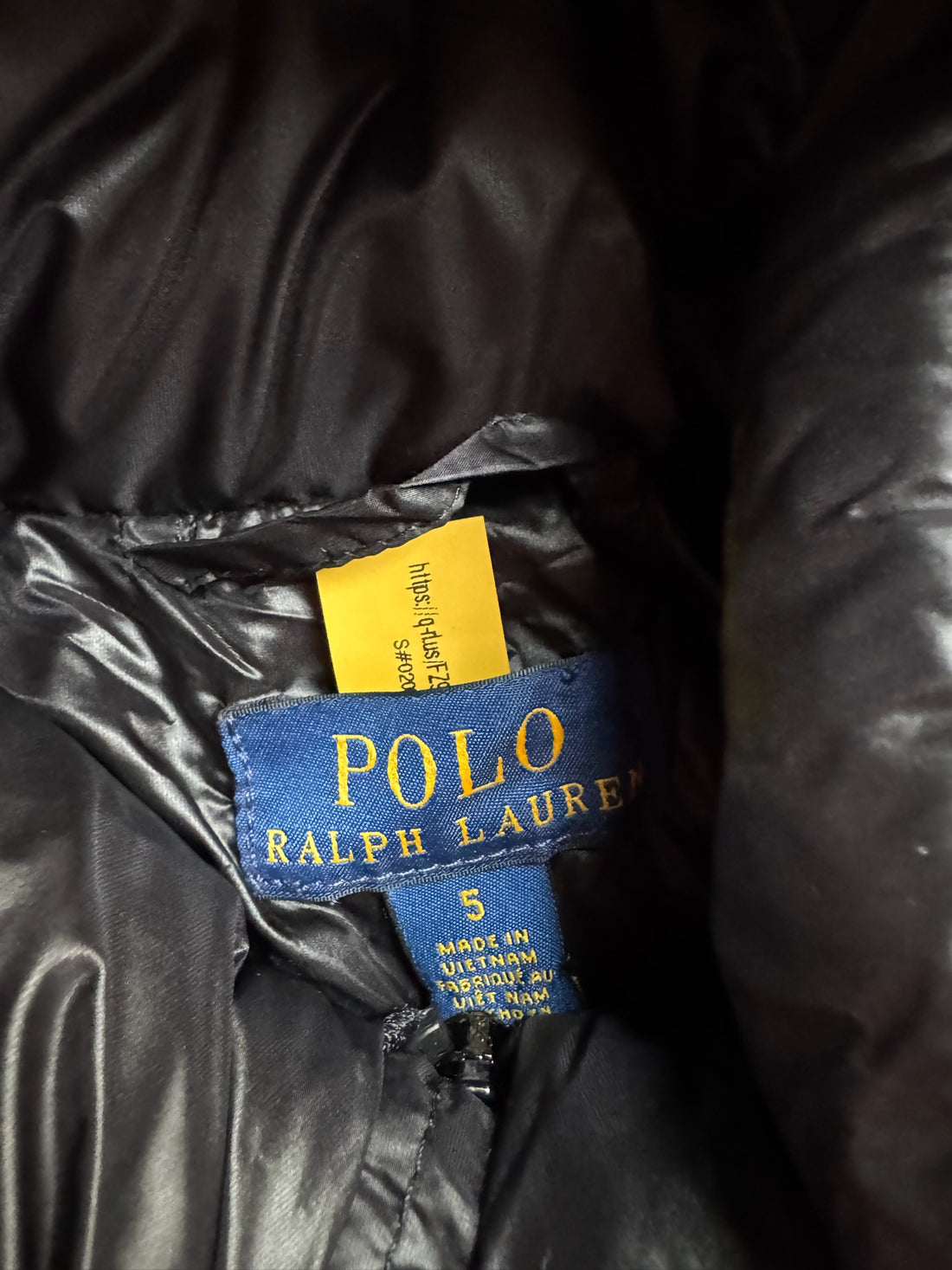Polo Ralph Lauren Black Down Coat