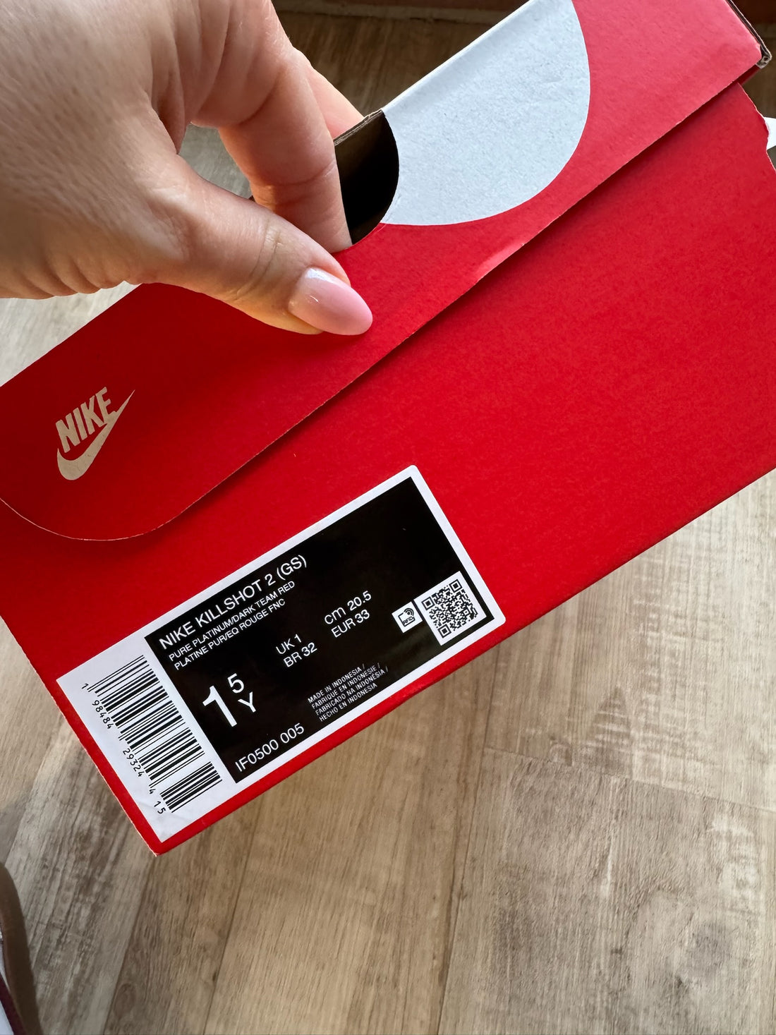 Nike Killshot Shoes Burgundy Check - NEW