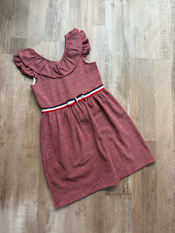 Janie & Jack Red Houndstooth Dress