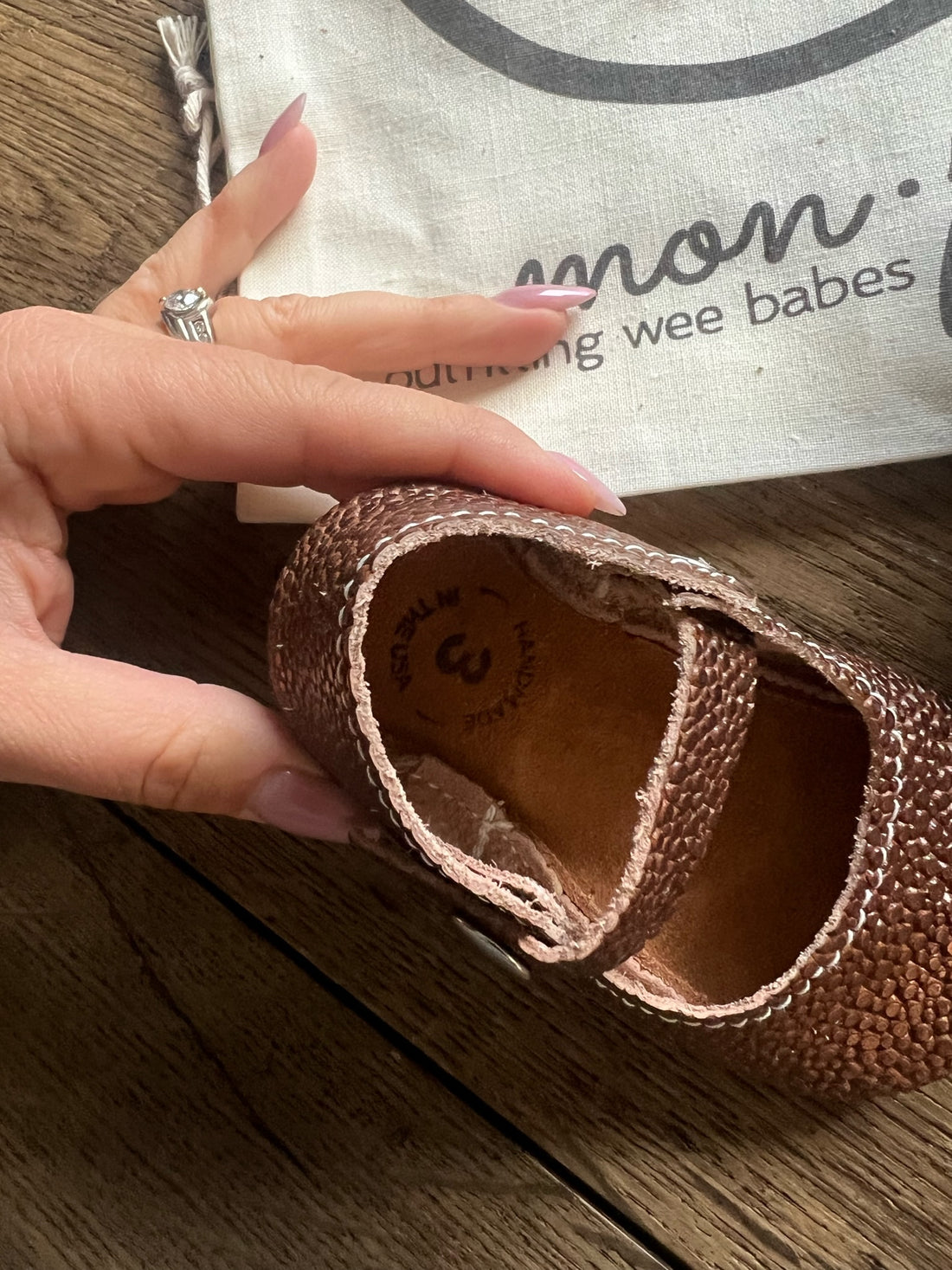 Mon Petit Leather Moccasins