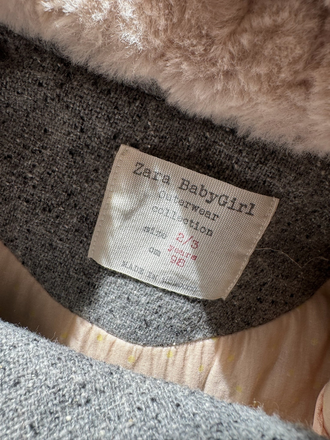 Zara Grey Wool Coat