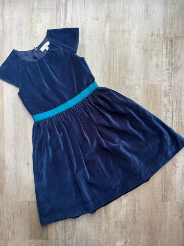 Mini Boden Navy Velour Dress