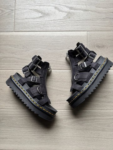 Dr Marten Black Sandals