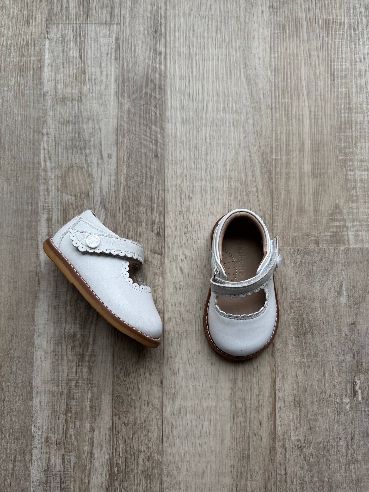 Elephantito White Mary Janes