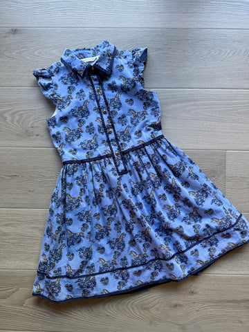 Janie & Jack Blue Equestrian Dress
