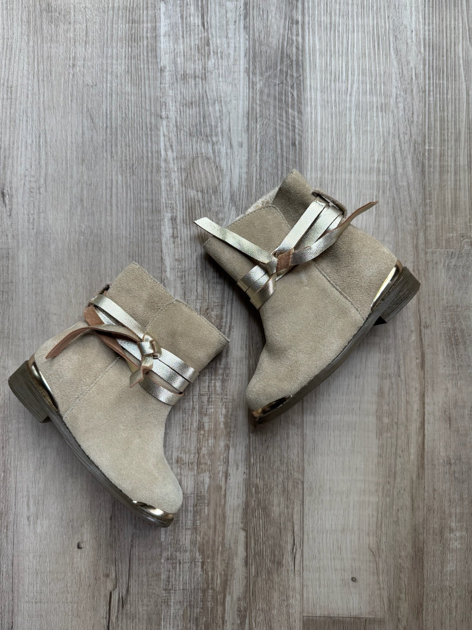 Joyfolie Tan Suede Boot