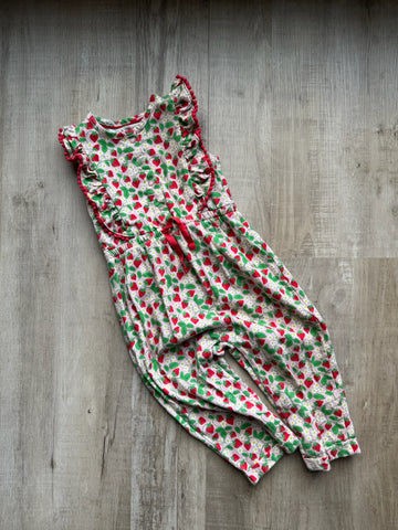 Baby Boden Strawberry Romper
