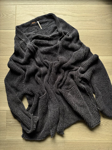 Free People Black Knit Cardigan
