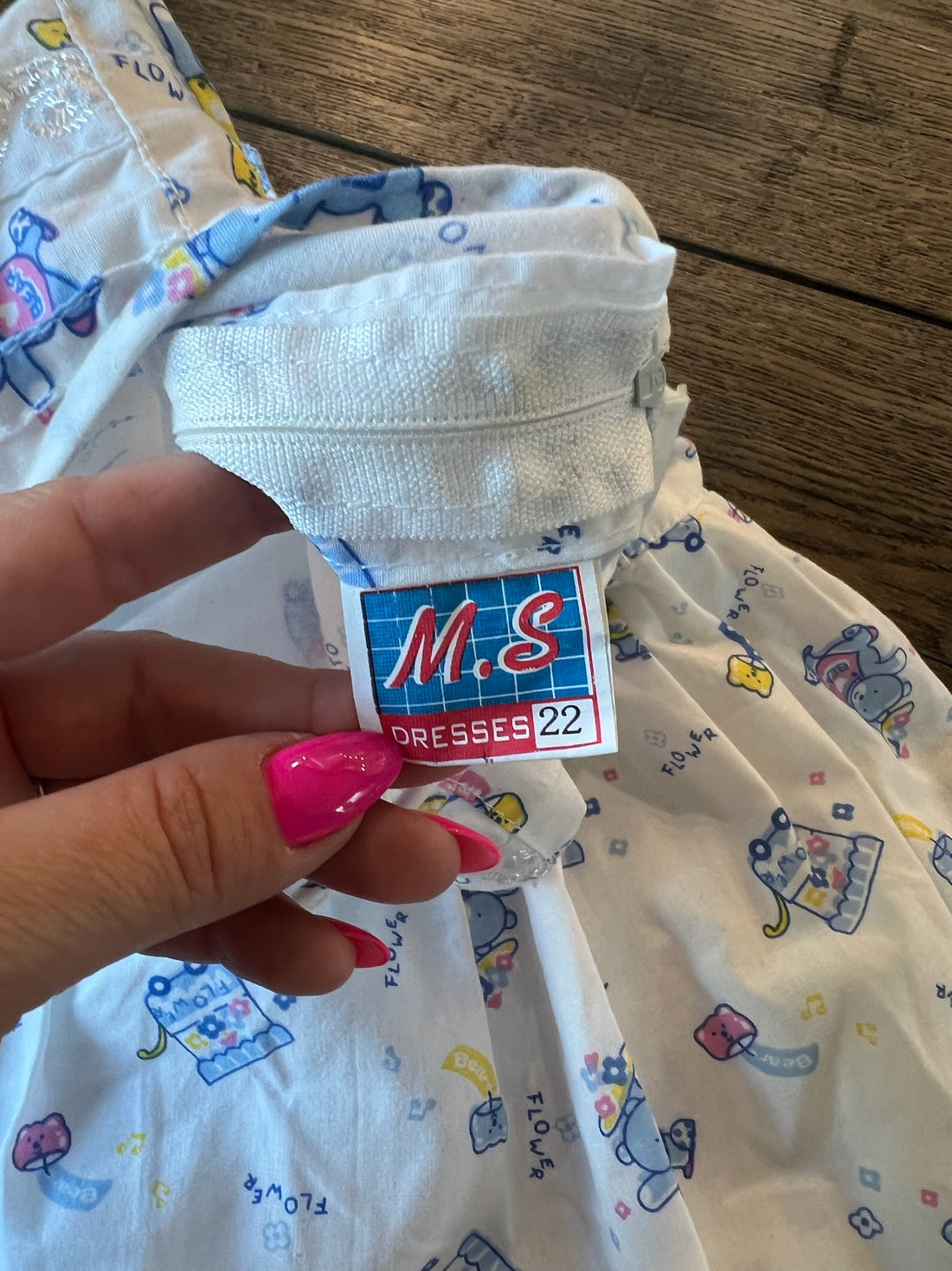 Vintage White Bear Dress