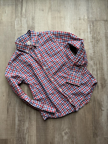 CrewCuts Red Plaid Button Down