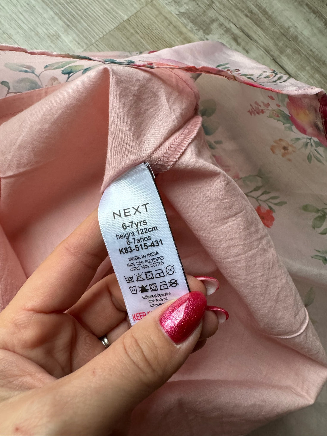 Next Pink Floral Dress